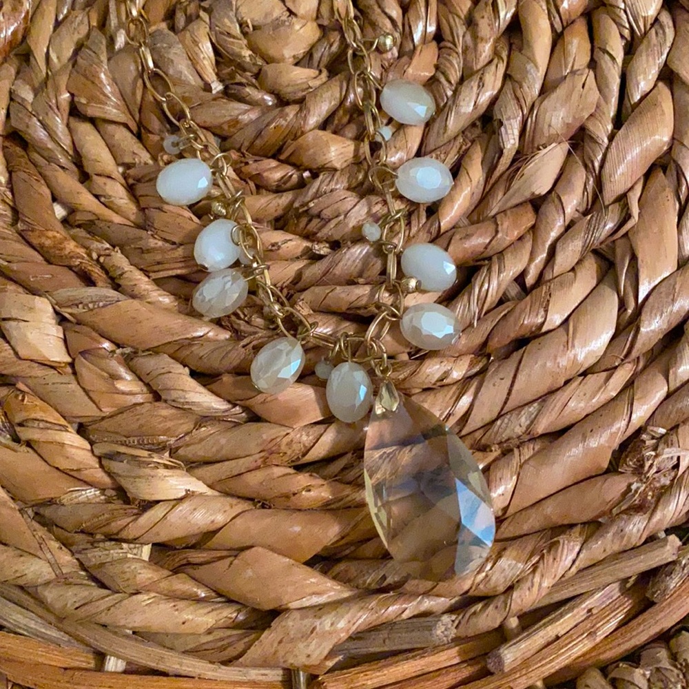 Charming Charlie Gold Jeweled Necklace